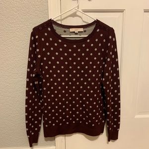 LOFT polka dot sweater